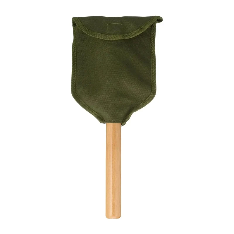 Klappspaten Deluxe Holzstiel 2-teilig natur