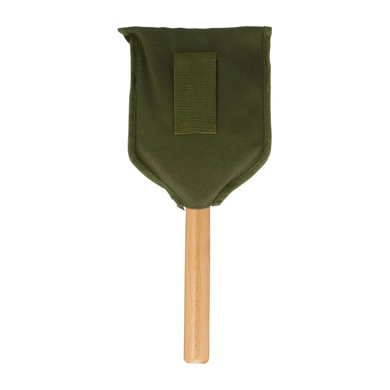 Klappspaten Deluxe Holzstiel 2-teilig natur