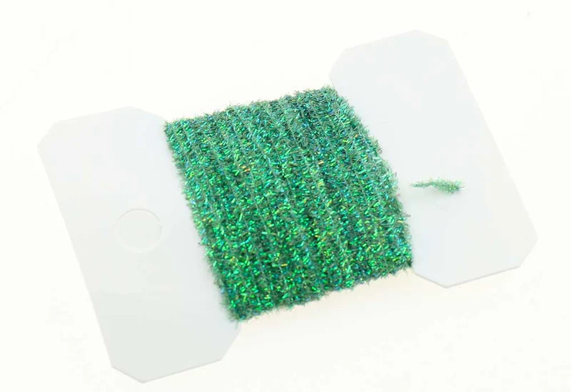 Perlmutt-Mikro-Chenille – Pfauenblau