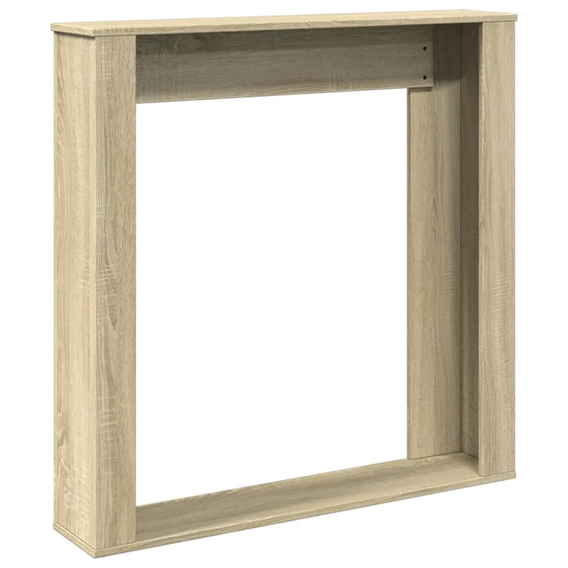Kaminkonsole Elektrokamin Kaminrahmen 100x20x100 cm Sonoma Eiche Holzwerkstoff