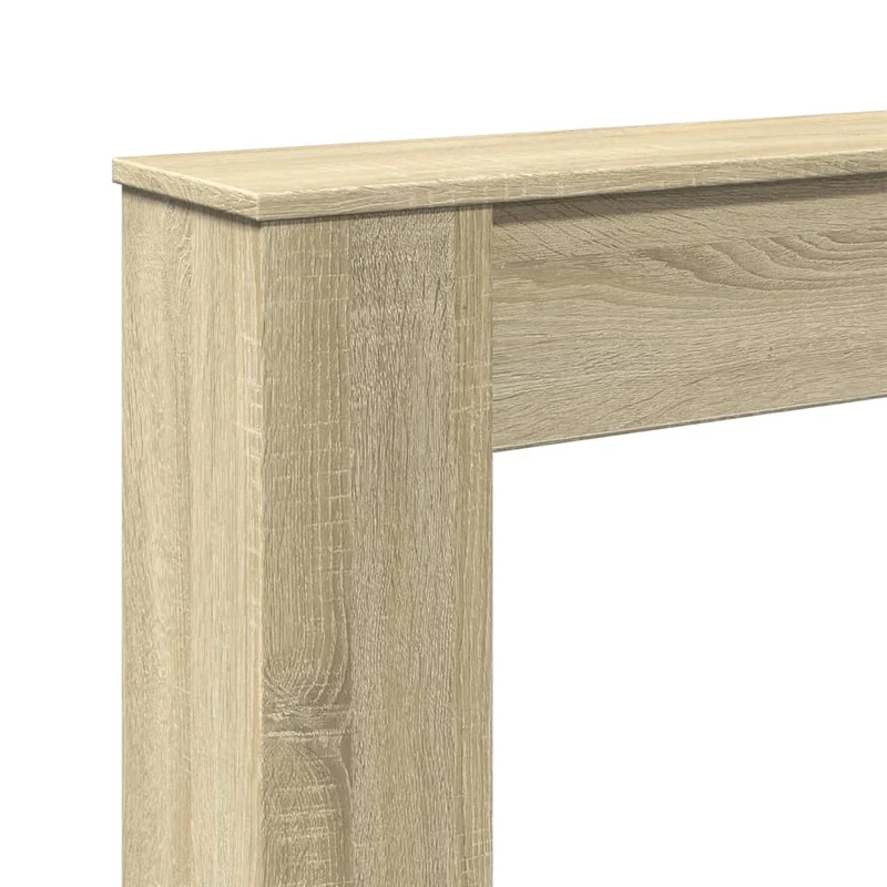 Kaminkonsole Elektrokamin Kaminrahmen 100x20x100 cm Sonoma Eiche Holzwerkstoff
