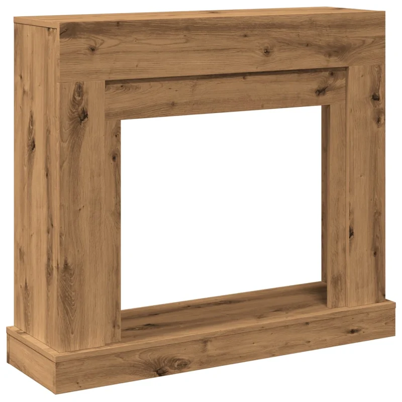 Kaminkonsole Elektrokamin Kaminrahmen 100x30x87,5 cm Artisan Eiche Holzwerkstoff