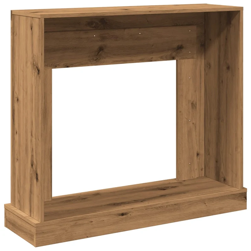 Kaminkonsole Elektrokamin Kaminrahmen 100x30x87,5 cm Artisan Eiche Holzwerkstoff