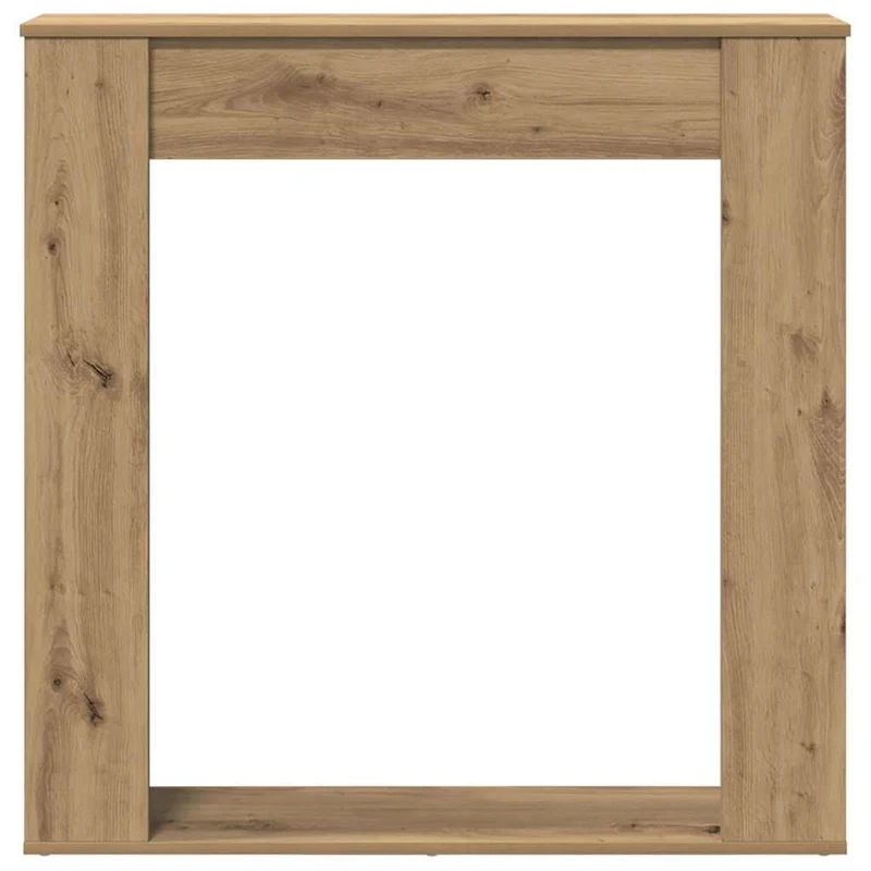 Kaminkonsole Elektrokamin Kaminrahmen 100x20x100 cm Artisan Eiche Holzwerkstoff