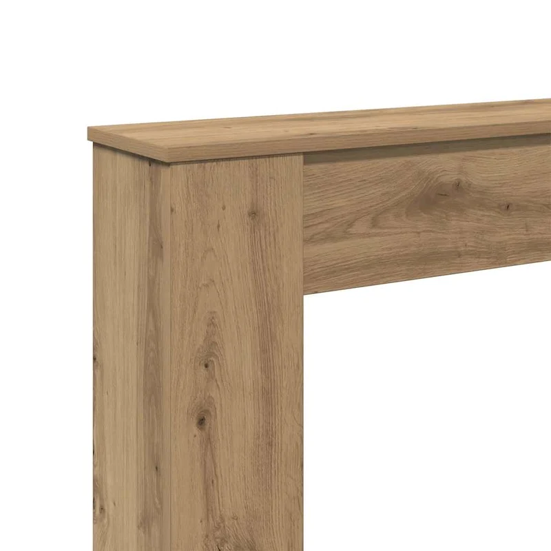 Kaminkonsole Elektrokamin Kaminrahmen 100x20x100 cm Artisan Eiche Holzwerkstoff