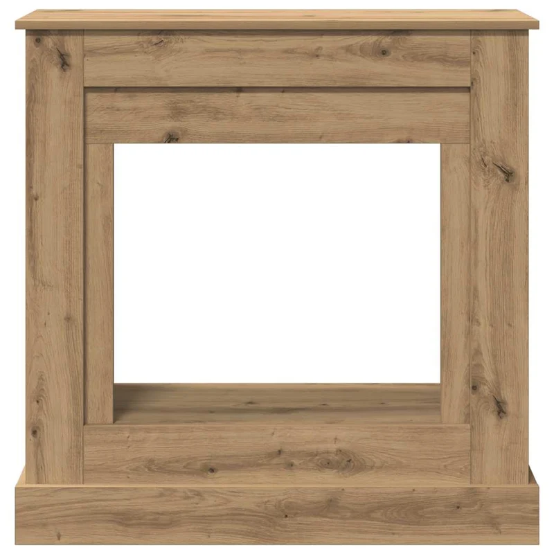Kaminkonsole Elektrokamin Kaminrahmen 90x30x90 cm Artisan Eiche Holzwerkstoff