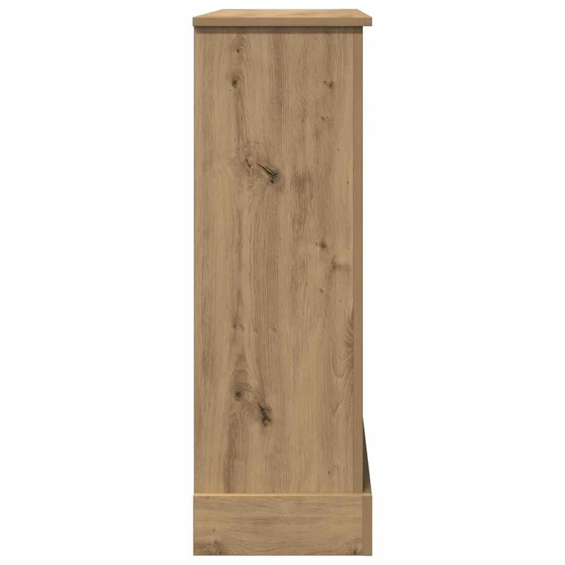 Kaminkonsole Elektrokamin Kaminrahmen 90x30x90 cm Artisan Eiche Holzwerkstoff