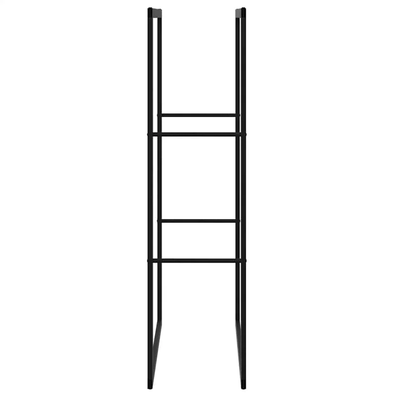 Kaminholzregal Brennholzregal 55x30x116 cm Stahl horizontal vertikal Schwarz