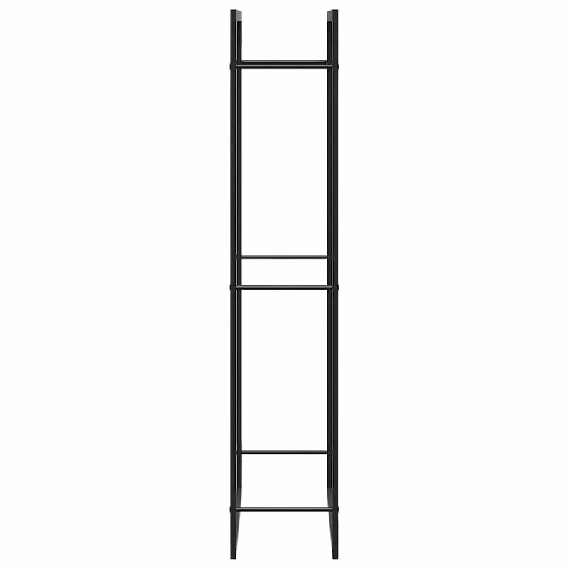 Brennholzständer Kaminholzregal 80x28x154 cm Stahl Schwarz hoch schmal