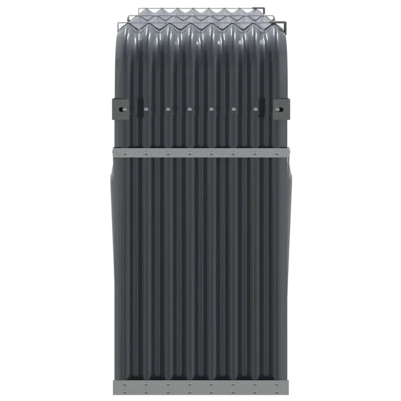 Brennholzregal Kaminholzregal 180x45x100 cm verzinkter Stahl Anthrazit Außen