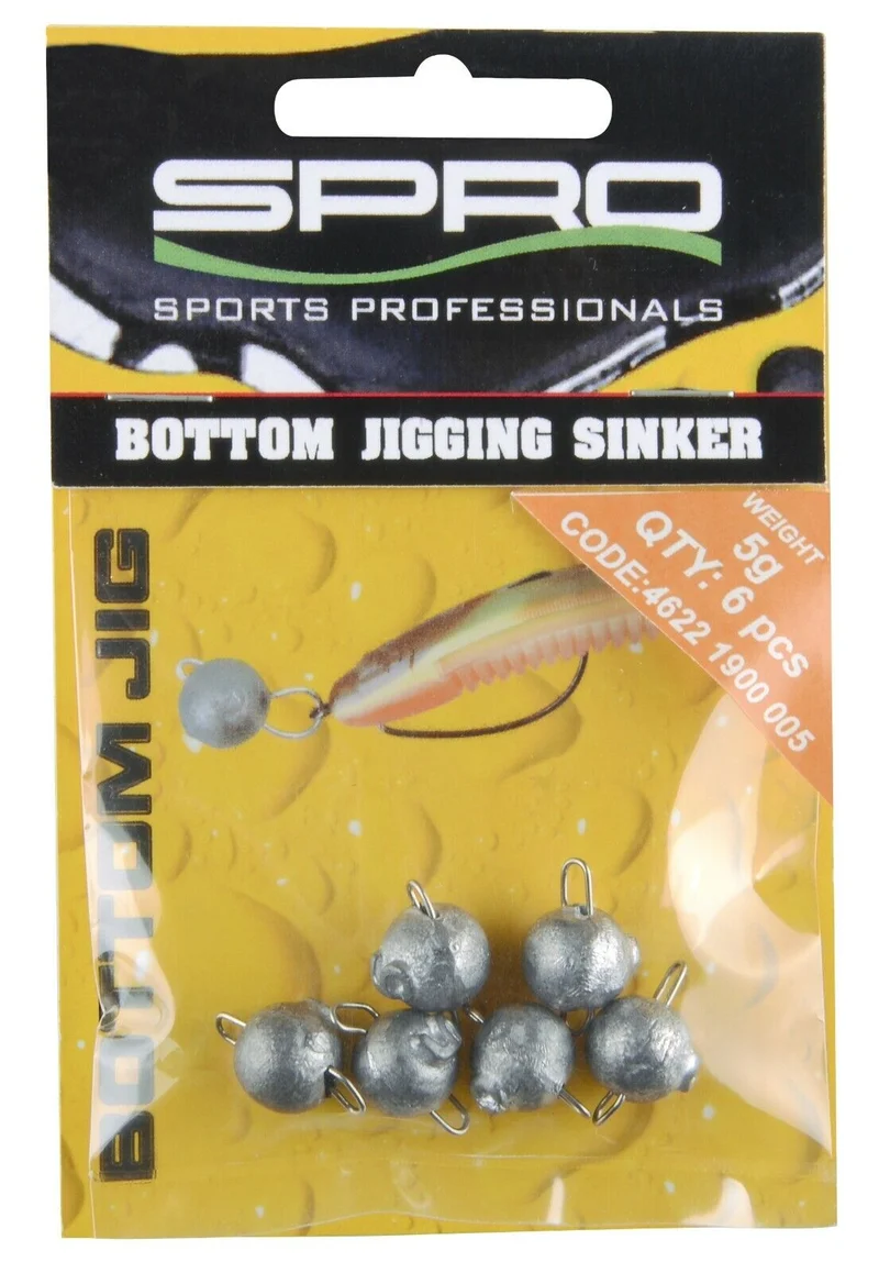 Spro Bottom Jigging Bleikugel Jigkopf Jig Cheburashka Gamakatsu