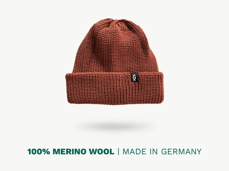 Greenfin Merino Fisher Beanie Rost