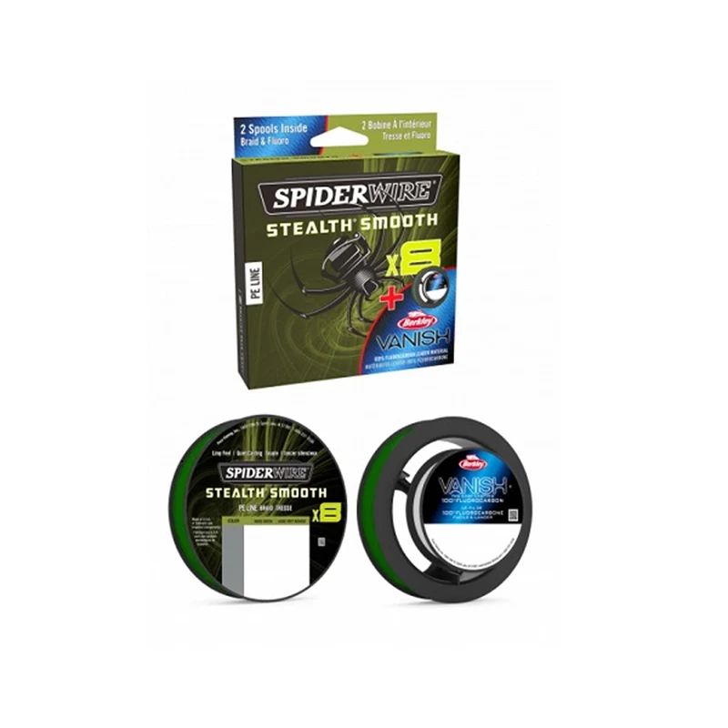 SpiderWire Smooth 8 & Vanish Fluorocarbon Duo Spool 2.0