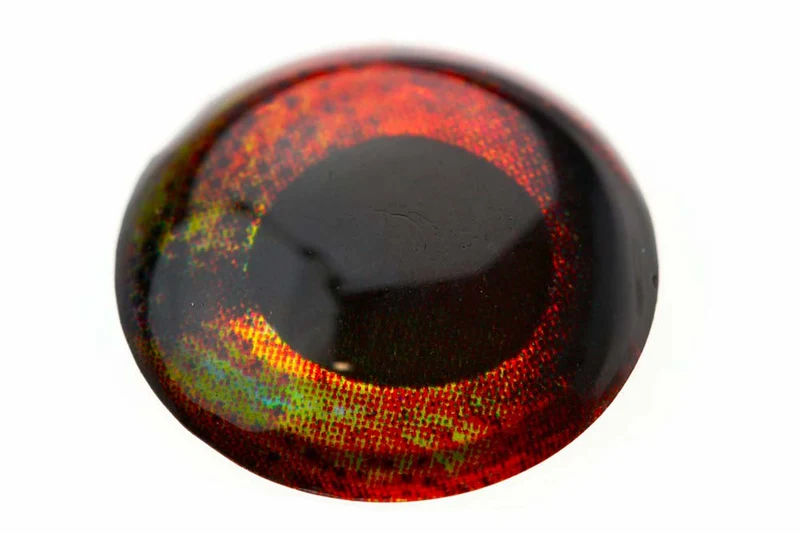 Lebensechte 3D-Epoxid-Augen – Feuerorange