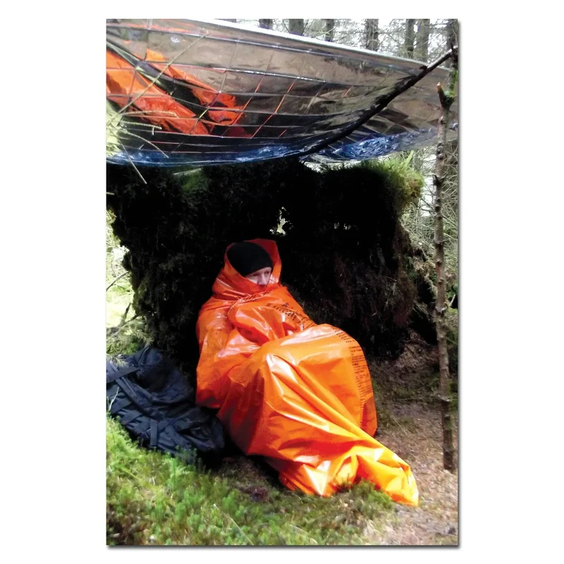 Bedruckter Survival-Sack orange