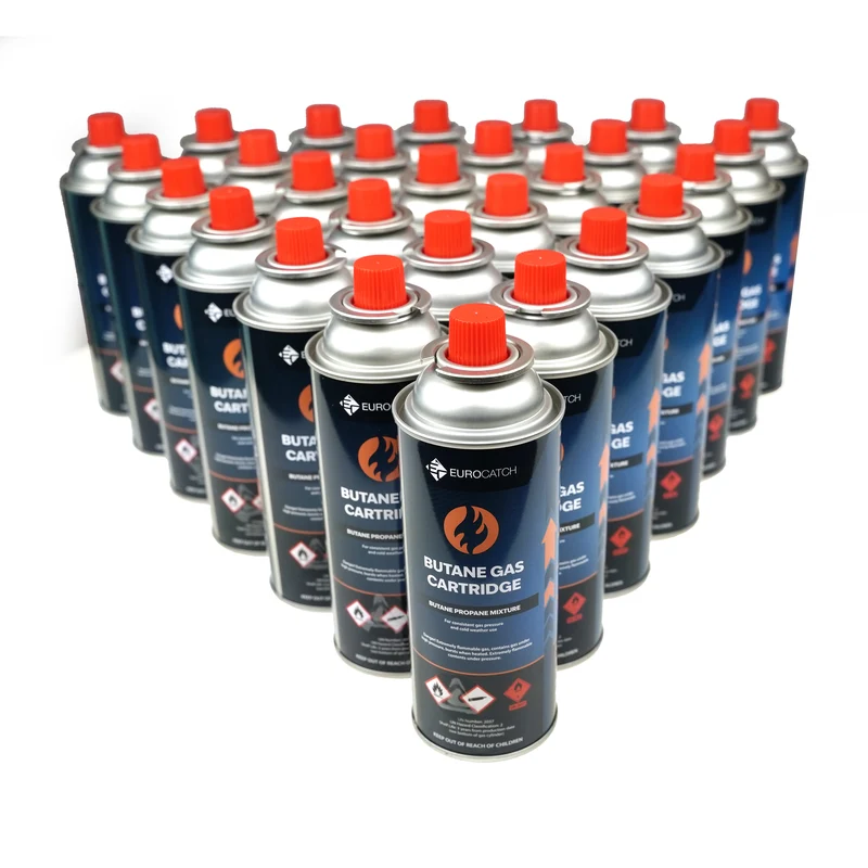 Eurocatch Gaskartusche 227 g Butan – 1 bis 28 Stk. für Camping & Outdoor