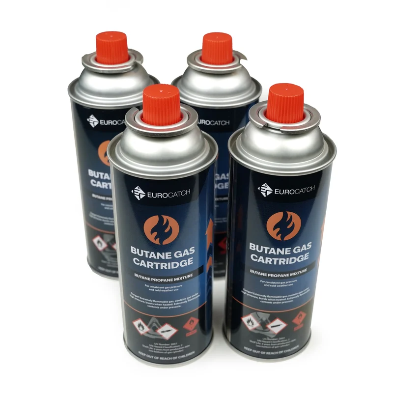 Eurocatch Gaskartusche 227 g Butan – 1 bis 28 Stk. für Camping & Outdoor