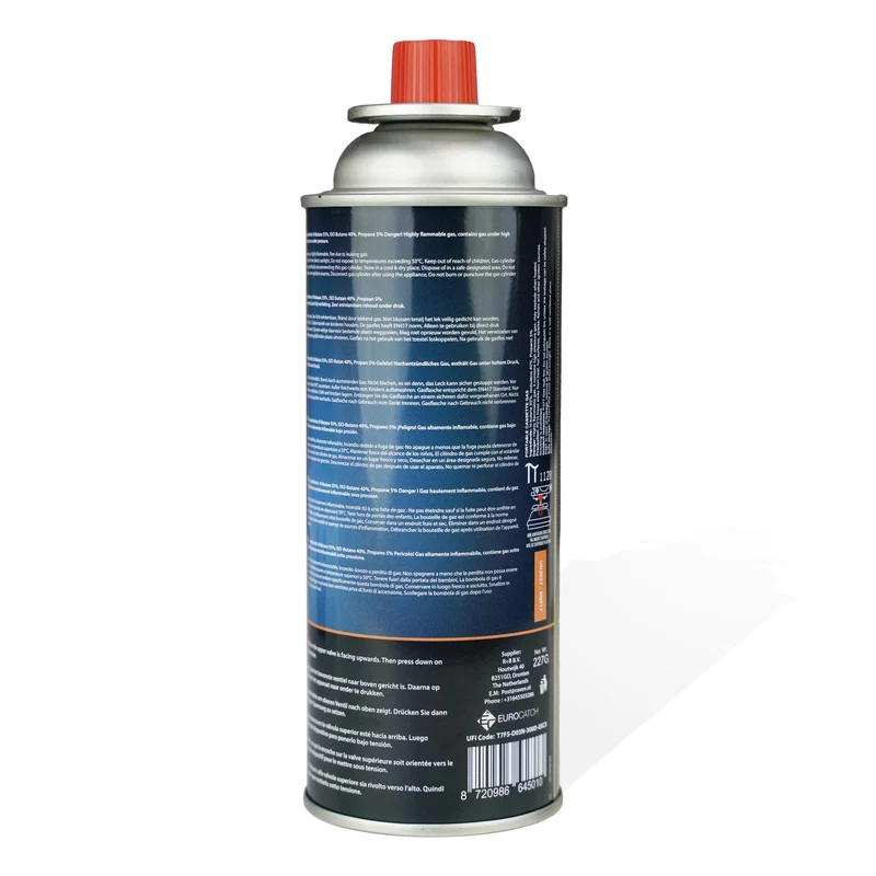 Eurocatch Gaskartusche 227 g Butan – 1 bis 28 Stk. für Camping & Outdoor
