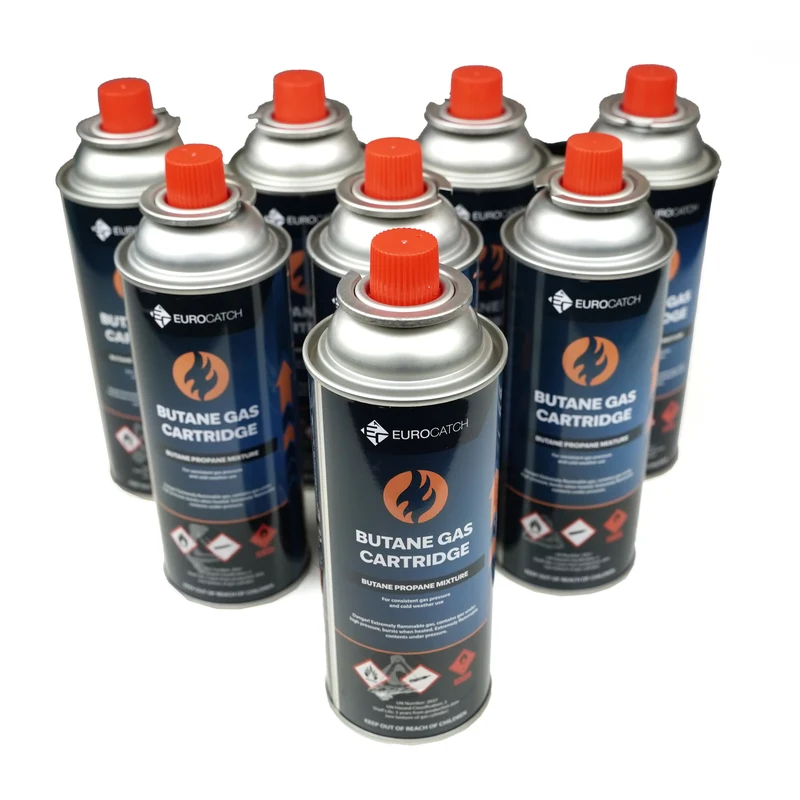 Eurocatch Gaskartusche 227 g Butan – 1 bis 28 Stk. für Camping & Outdoor