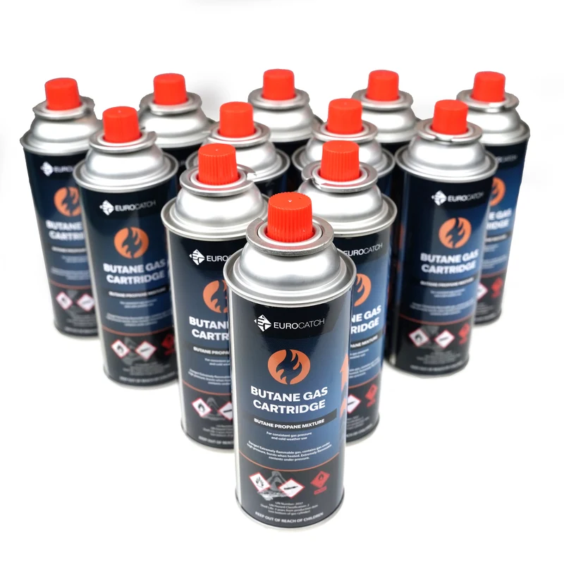 Eurocatch Gaskartusche 227 g Butan – 1 bis 28 Stk. für Camping & Outdoor
