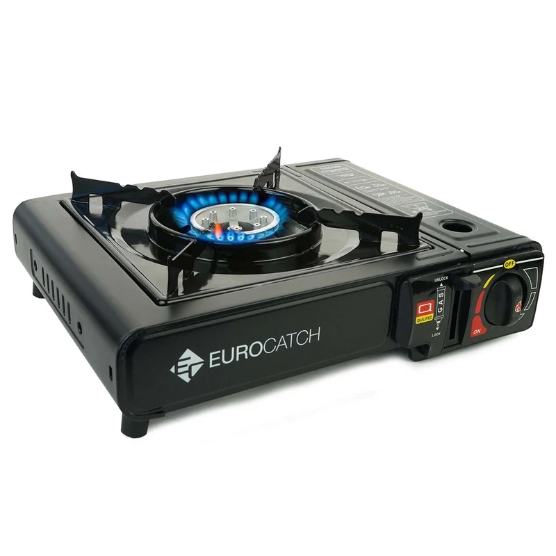 Eurocatch Gaskocher & Heizung – Camping-Set – inkl. Gaskartuschen