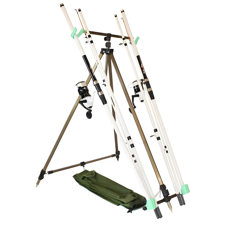 FISH-XPRO Beach Pro Deluxe Brandungsangeln-Set 2-Ruten 3,90m