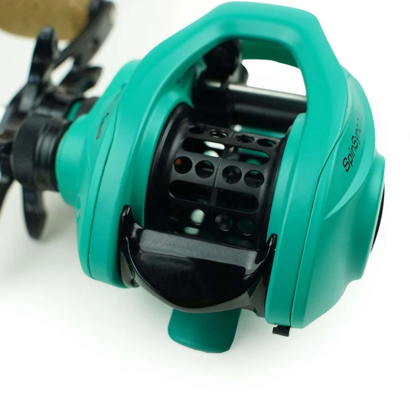 DLT | Vivid Baitcaster Ruten-Set | Rute – Rolle – Geflochtene Schnur – Fluorocarbon – Transporttasche | Komplettset
