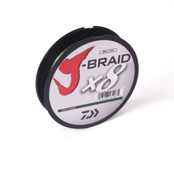 Daiwa J-Braid X8 Dunkelgrün - 150m - Geflochtene Schnur