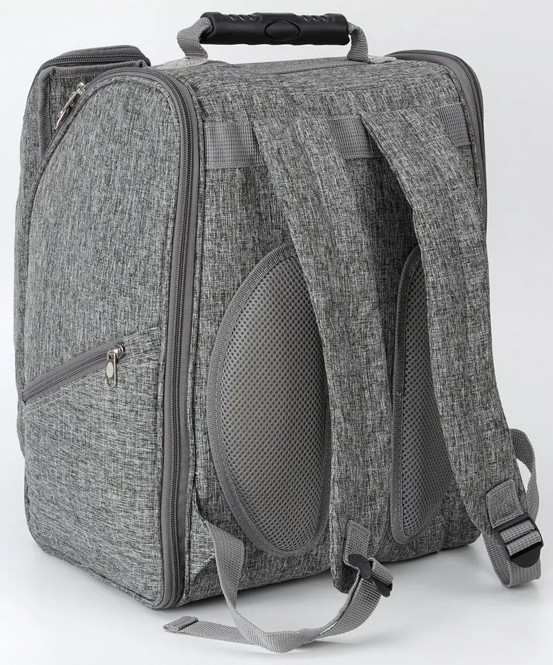 BRUBAKER Picknickrucksack 2 Personen Schwarz