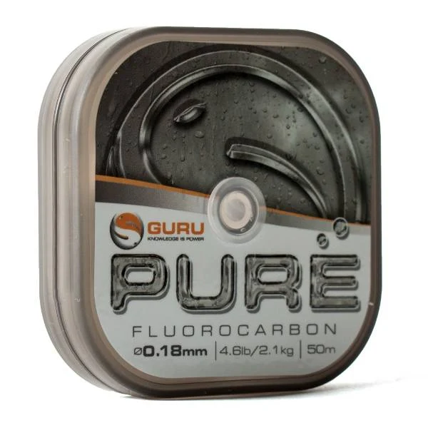 Guru Pure Fluorocarbon Schnur | 0.18mm | 50m