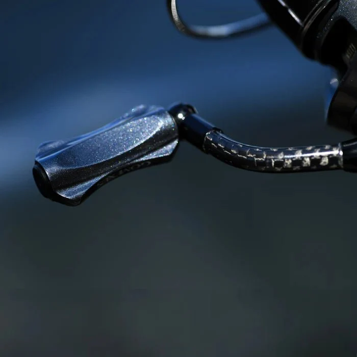 Gomexus CraftFin-35 Carbon Handle für Stationärrollen – 35mm Carbon Kurbelarm mit 18mm Knob für Ultralight Angelrollen