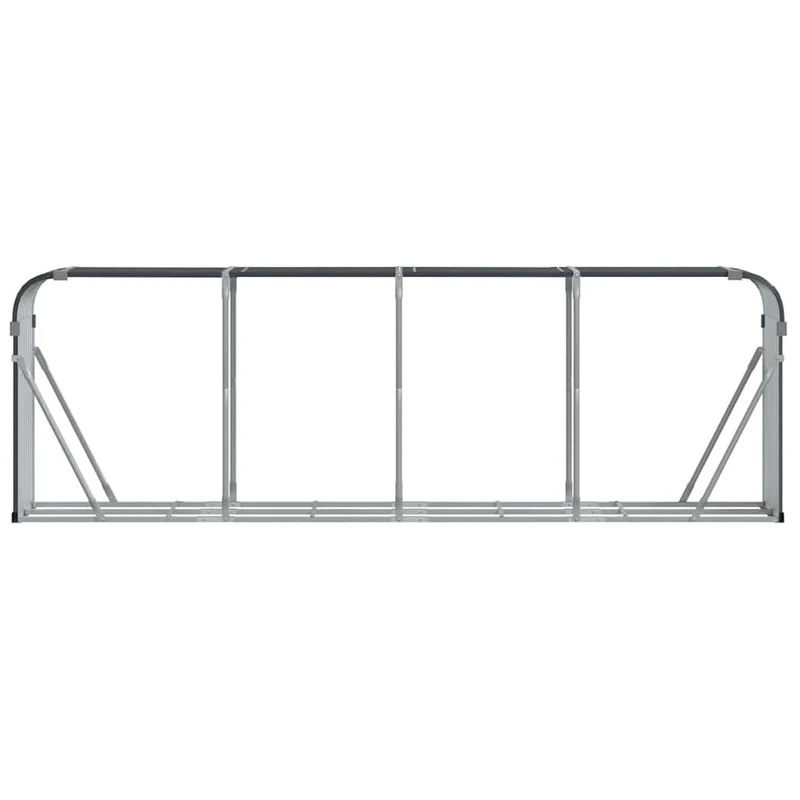 Brennholzregal Kaminholzregal 300x45x100 cm verzinkter Stahl Außen Anthrazit