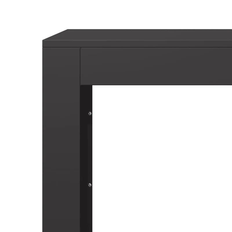 Kaminholzregal Brennholzregal Holzregal 100x40x100 cm Stahl Schwarz Kamin