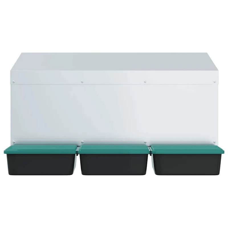 Abrollnest Hühner 3-fach Legenest Metall 79,5x50x46 cm Wandmontage Eierfach