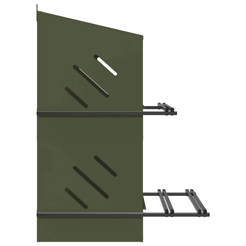 Legenest Hühner 4-fach Hühnernest Metall 54x79x109,5 cm 2 Etagen Schrägdach