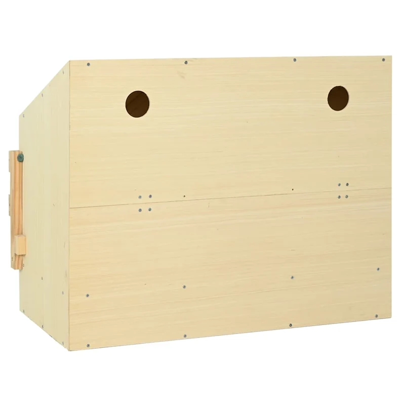Abrollnest Hühner 3-fach Legenest Holz 93x40x65 cm Schrägdach Eierfach