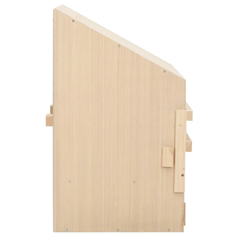 Abrollnest Hühner 2-fach Legenest Holz 63x40x65 cm Schrägdach Eierfach