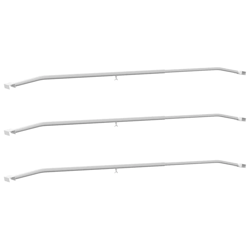 Anhänger-Planenbügel für flache Planenhalterung 3 Stück Silber 130-210 cm