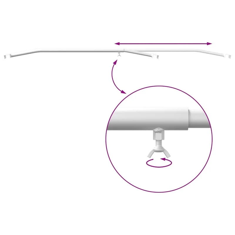 Anhänger-Planenbügel für flache Planenhalterung 4 Stück Silber 100-145 cm