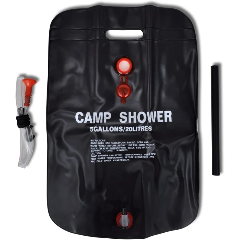 2er Set Solardusche Campingdusche Gartendusche Dusche PVC 59,5 x 40 cm