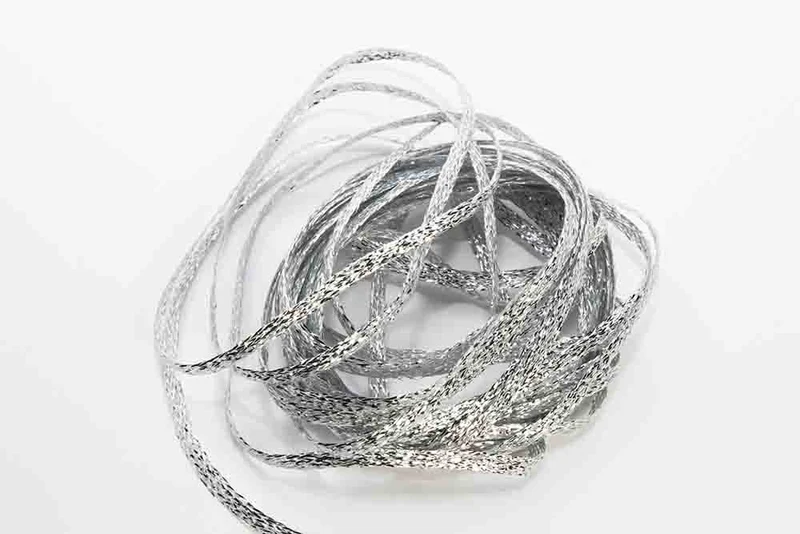 Flaches Diamantgeflecht - Silber