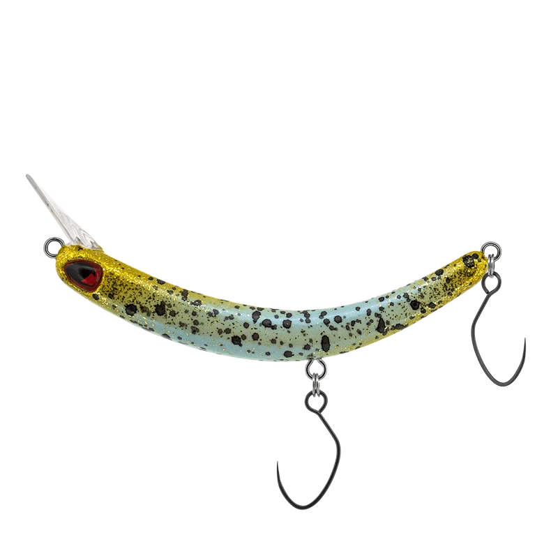PROBAITS Tumbling Banana Wobbler – Forellen Crankbait Overhead Lip-Crank 10316