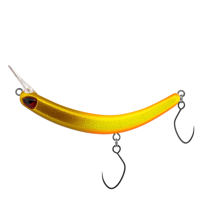 PROBAITS Tumbling Banana Wobbler – Forellen Crankbait Overhead Lip-Crank 10284