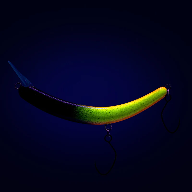 PROBAITS Tumbling Banana Wobbler – Forellen Crankbait Overhead Lip-Crank 10284