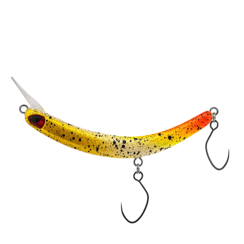 PROBAITS Tumbling Banana Wobbler – Forellen Crankbait Overhead Lip-Crank 10272