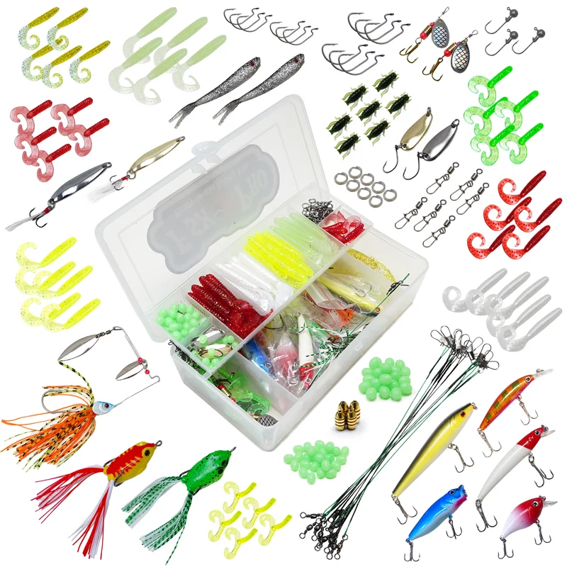 FishXpro Raubfisch-Angelset 215-teilig inkl. Tacklebox