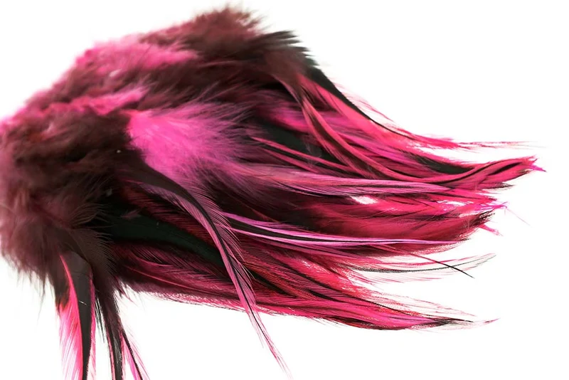 Cock Hackler Badger - Fl. Pink