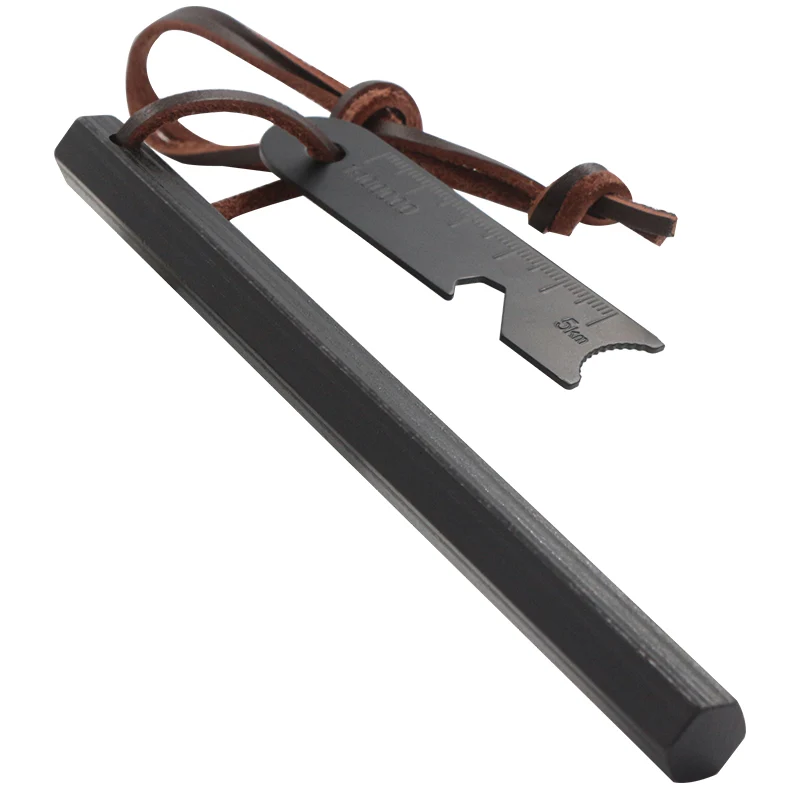 Hexagonaler Feuerstahl Firesteel 12,7cm Schaber – Bushcraft Camping Survival Outdoor