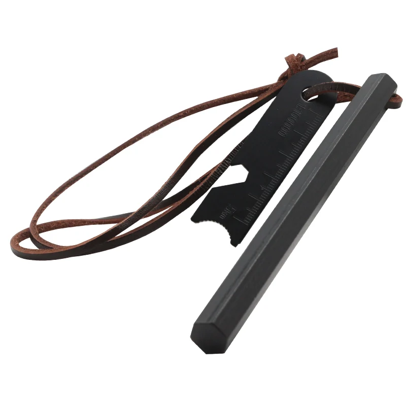 Hexagonaler Feuerstahl Firesteel 12,7cm Schaber – Bushcraft Camping Survival Outdoor