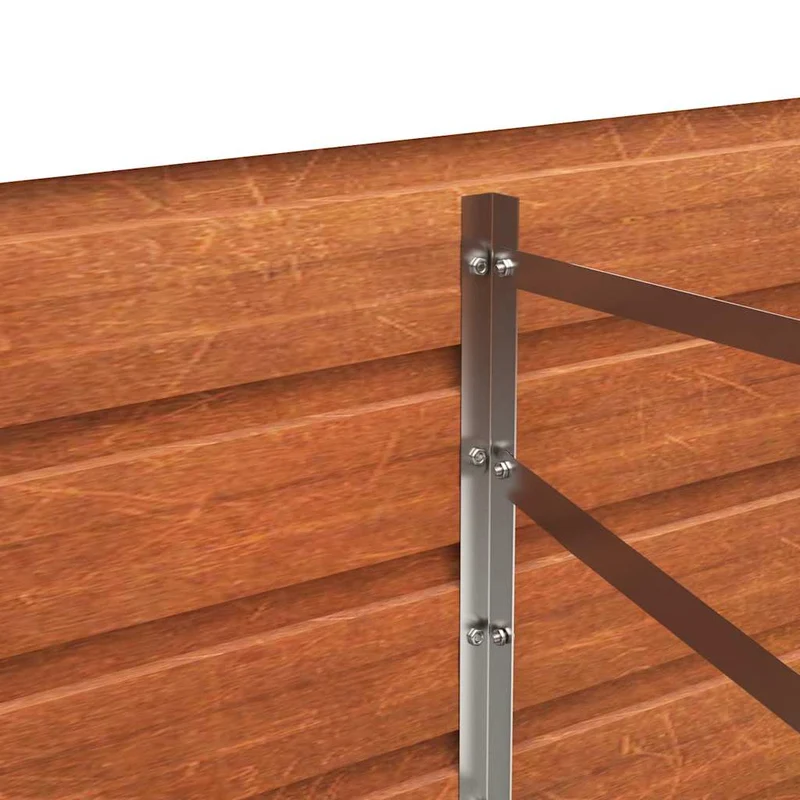 Hochbeet 240x80x77 cm Cortenstahl rostig Pflanzbeet Pflanzkasten